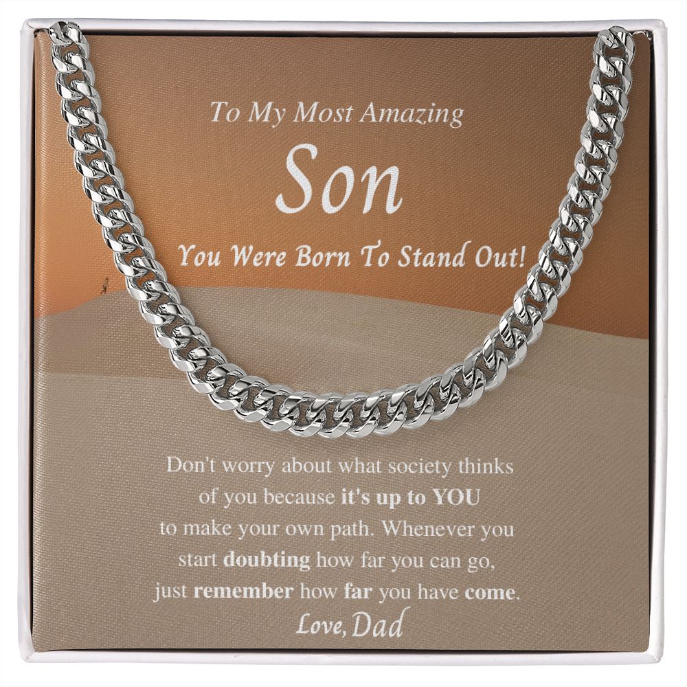 Most Amazing Son - You were Born to Stand Out