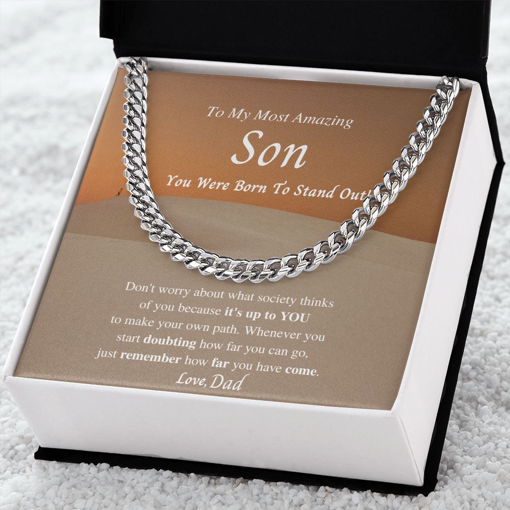 Most Amazing Son - You were Born to Stand Out